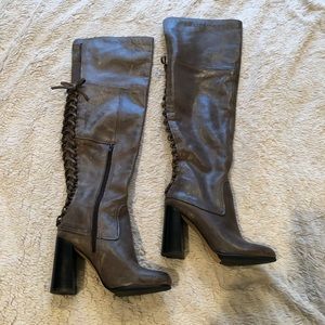 Vince Camuto leather over the knee boots.